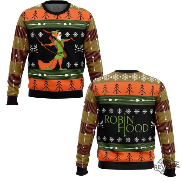 Robin Hood Ugly Christmas Sweater revetee 2