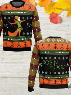 Robin Hood Ugly Christmas Sweater revetee 3