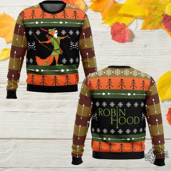 Robin Hood Ugly Christmas Sweater revetee 3