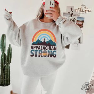 Appalachian Strong Shirt Hurricane Milton Western Graphic Tee North Carolina Sweatshirt Gift Ideas For Support Squad giftyzy 4