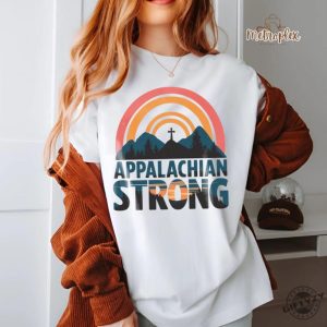 Appalachian Strong Shirt Hurricane Milton Western Graphic Tee North Carolina Sweatshirt Gift Ideas For Support Squad giftyzy 5