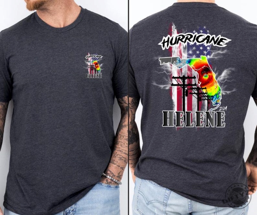 Hurricane Helene Florida Lineman Shirt