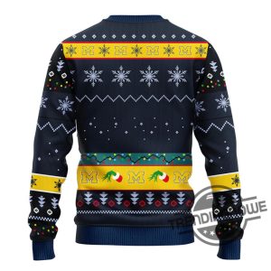 Michigan Wolverines Grinch Ugly Christmas Sweater trendingnowe 1