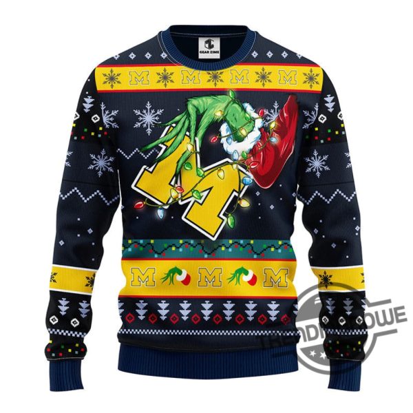 Michigan Wolverines Grinch Ugly Christmas Sweater trendingnowe 2