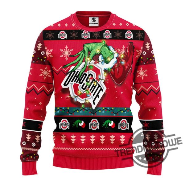 Ohio State Buckeyes Grinch Ugly Christmas Sweater trendingnowe 2