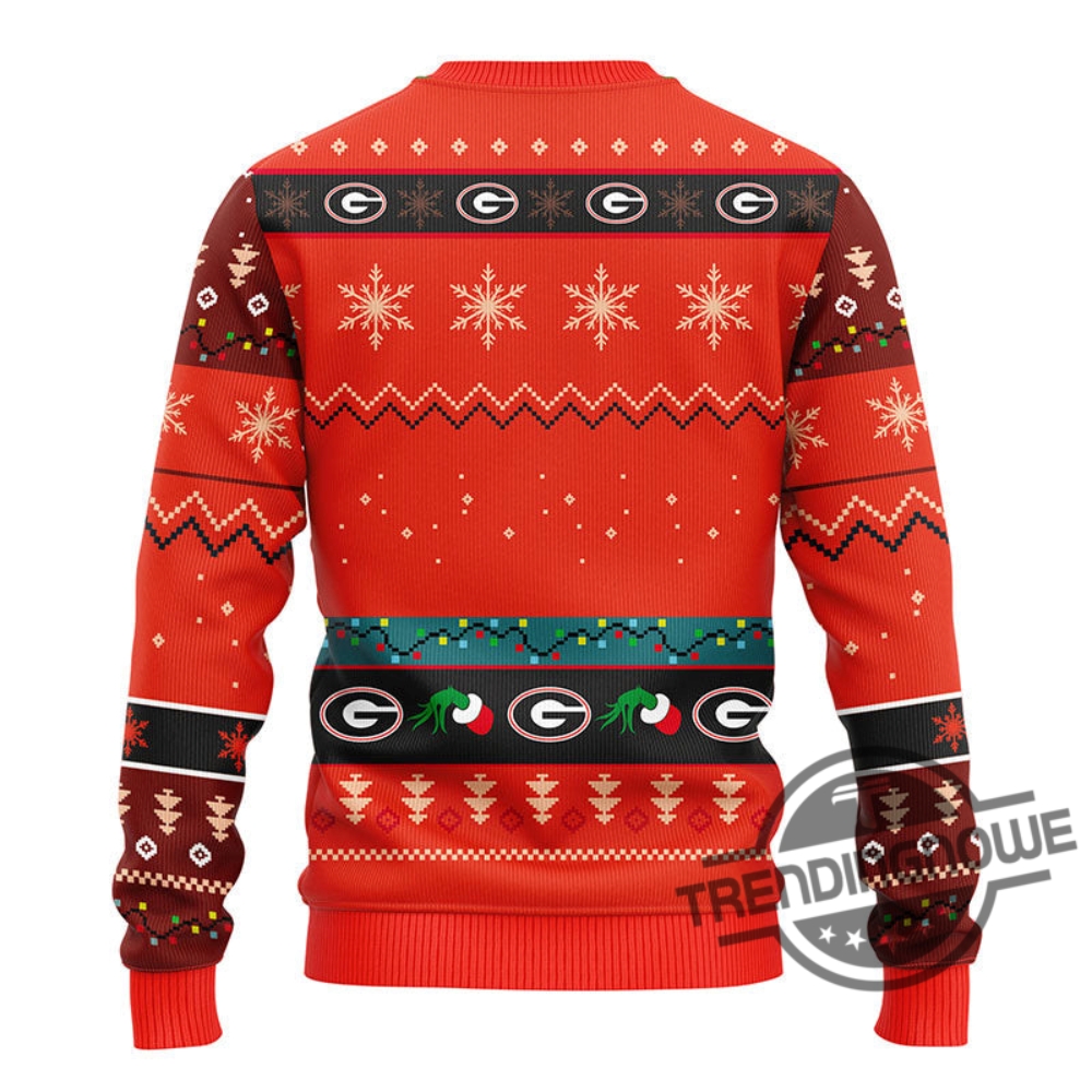 Georgia Bulldogs Grinch Ugly Christmas Sweater