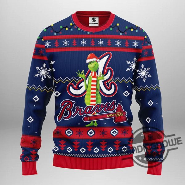 Atlanta Braves Grinch Ugly Christmas Sweater trendingnowe 2