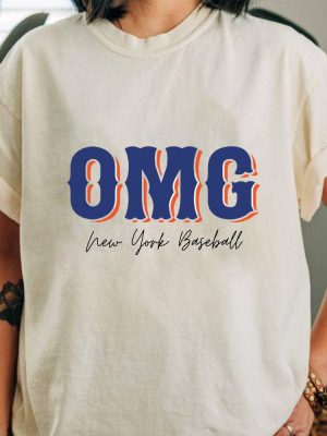 Omg New York Baseball Shirt Ready For October Shirt Game Day Shirt New York Mets Shirt Hoodie Sweatshirt revetee 2