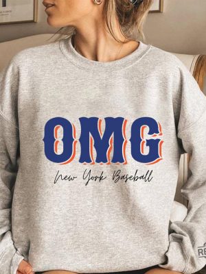 Omg New York Baseball Shirt Ready For October Shirt Game Day Shirt New York Mets Shirt Hoodie Sweatshirt revetee 3