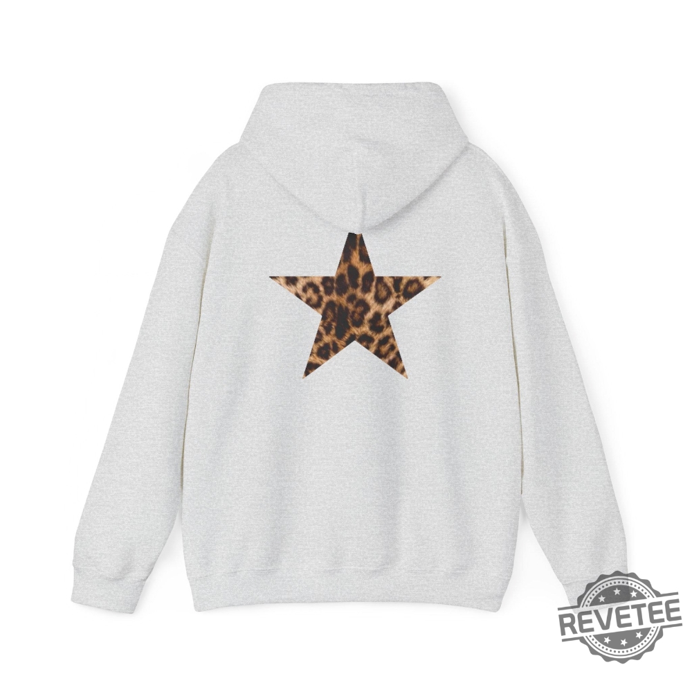 Leopard Star Hoodie Leopard Print Unisex Hoodie Sweatshirt Shirt