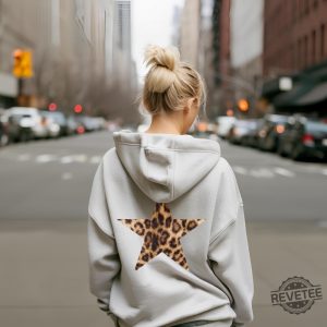 Leopard Star Hoodie Leopard Print Unisex Hoodie Sweatshirt Shirt revetee 3