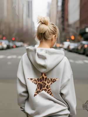 Leopard Star Hoodie Leopard Print Unisex Hoodie Sweatshirt Shirt revetee 3