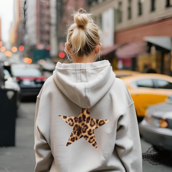 Leopard Star Hoodie Leopard Print Unisex Hoodie Sweatshirt Shirt revetee 4