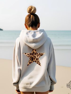 Leopard Star Hoodie Leopard Print Unisex Hoodie Sweatshirt Shirt revetee 6