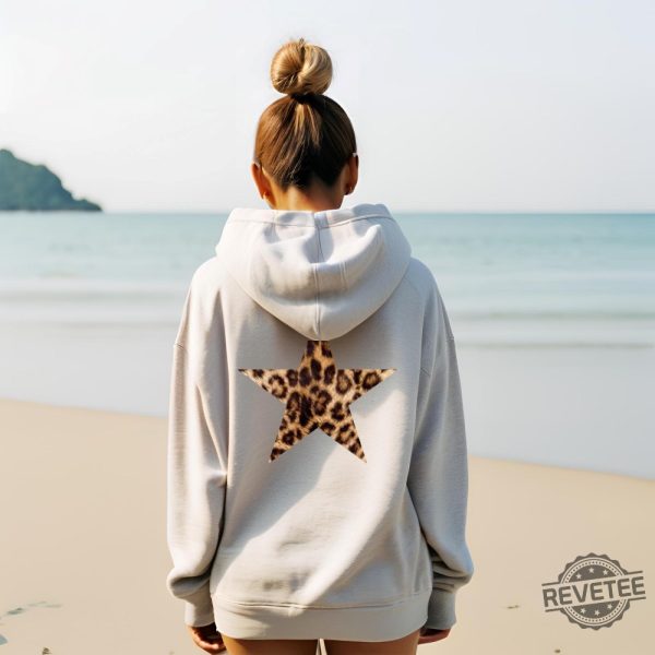 Leopard Star Hoodie Leopard Print Unisex Hoodie Sweatshirt Shirt revetee 6