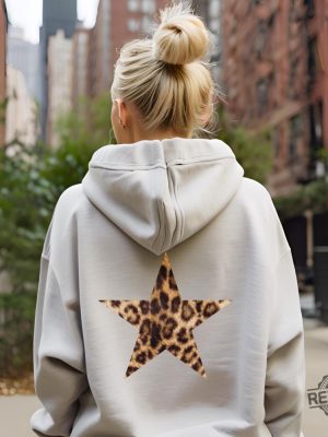 Leopard Star Hoodie Leopard Print Unisex Hoodie Sweatshirt Shirt revetee 7