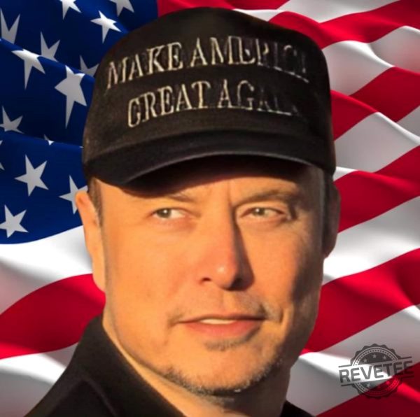 Custom Embroidered Dark Maga Hat Make America Great Again Dark Maga Hat Elon Musk Maga Hat revetee 4