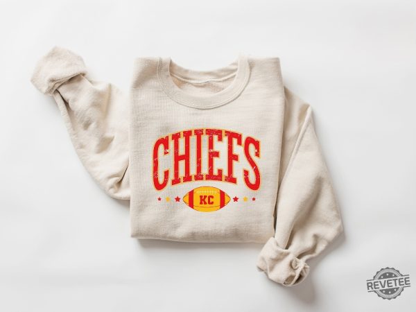 Retro Chiefs Shirt Kansas City Football Sweatshirt Kansas City Shirt Kansas City Retro Style Sweatshirt Kansas City Hoodie revetee 2