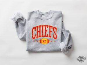 Retro Chiefs Shirt Kansas City Football Sweatshirt Kansas City Shirt Kansas City Retro Style Sweatshirt Kansas City Hoodie revetee 3