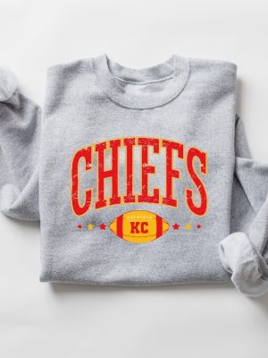 Retro Chiefs Shirt Kansas City Football Sweatshirt Kansas City Shirt Kansas City Retro Style Sweatshirt Kansas City Hoodie revetee 3