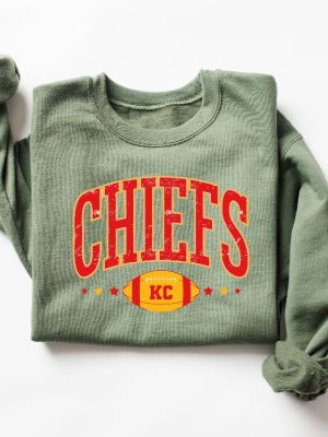 Retro Chiefs Shirt Kansas City Football Sweatshirt Kansas City Shirt Kansas City Retro Style Sweatshirt Kansas City Hoodie revetee 4