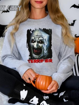 Terrifier Sweater Horror Movie Terrifier Halloween Hoodie Art The Clown Shirt Terrifier Shirt Hoodie Sweatshirt revetee 2