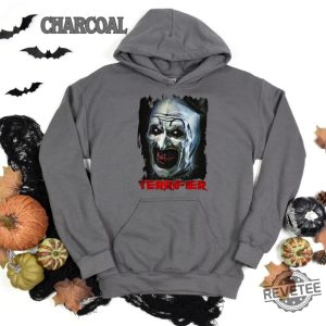 Terrifier Sweater Horror Movie Terrifier Halloween Hoodie Art The Clown Shirt Terrifier Shirt Hoodie Sweatshirt revetee 4