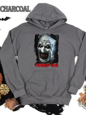 Terrifier Sweater Horror Movie Terrifier Halloween Hoodie Art The Clown Shirt Terrifier Shirt Hoodie Sweatshirt revetee 4