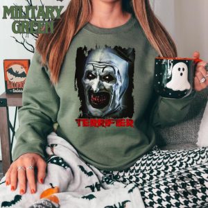 Terrifier Sweater Horror Movie Terrifier Halloween Hoodie Art The Clown Shirt Terrifier Shirt Hoodie Sweatshirt revetee 5