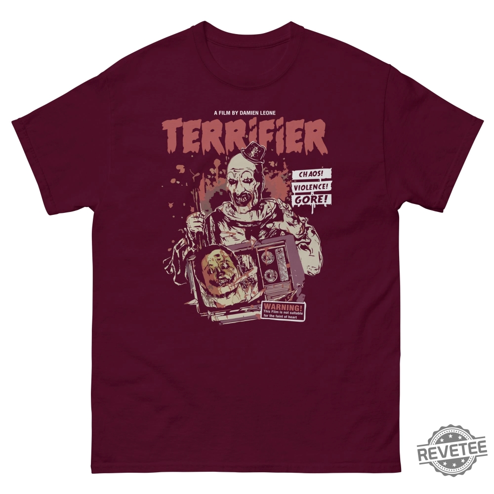 Terrifier Clown Halloween Shirt Retro Halloween Halloween Horror Movie Shirt Art The Clown Shirt Terrifier Shirt Hoodie