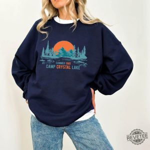 Camp Crystal Lake Sweatshirt Trendy Fall Scary Movie Halloween Sweatshirt Camp Crystal Lake Shirt Hoodie Sweatshirt revetee 2