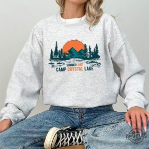 Camp Crystal Lake Sweatshirt Trendy Fall Scary Movie Halloween Sweatshirt Camp Crystal Lake Shirt Hoodie Sweatshirt revetee 4