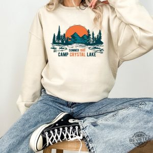 Camp Crystal Lake Sweatshirt Trendy Fall Scary Movie Halloween Sweatshirt Camp Crystal Lake Shirt Hoodie Sweatshirt revetee 5