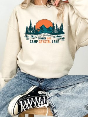 Camp Crystal Lake Sweatshirt Trendy Fall Scary Movie Halloween Sweatshirt Camp Crystal Lake Shirt Hoodie Sweatshirt revetee 5