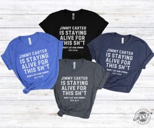 2024 Election Dont Let Jimmy Carter Down Shirt Blue Voter Activism Tee Sweatshirt Vote Blue Democratic Tshirt Positive Humor Voting Apparel giftyzy 3