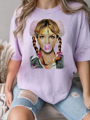 Retro Britney Spears Bubblegum T Shirt Britney Spears Sweatshirt Britney Spears Shaved Head Shirt revetee 3