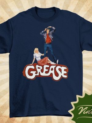 Grease Vintage Style Natural Crewneck T Shirt Unisex Classic Movie Shirt Grease Stain On Shirt Hoodie Sweatshirt revetee 2