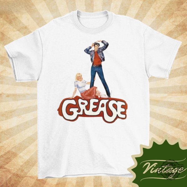 Grease Vintage Style Natural Crewneck T Shirt Unisex Classic Movie Shirt Grease Stain On Shirt Hoodie Sweatshirt revetee 3