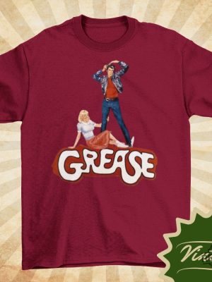 Grease Vintage Style Natural Crewneck T Shirt Unisex Classic Movie Shirt Grease Stain On Shirt Hoodie Sweatshirt revetee 4