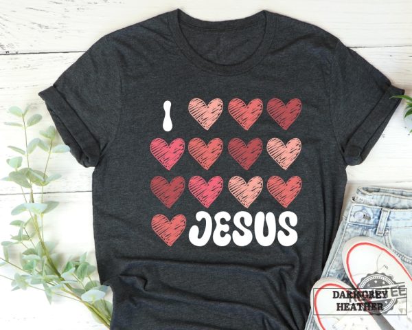 I Love Jesus Shirt Religious Shirt Jesus Lover Shirt Prayer Shirt Faith Inspired Shirt I Love Jesus Shirt Sweatshirt Hoodie revetee 5