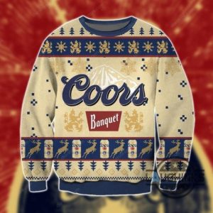 coors banquet hoodie t shirt sweatshirt beer cute noel christmas ugly sweater style shirts laughinks 2