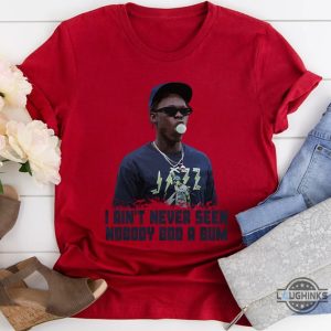 jazz chisholm jr i aint never seen nobody boo a bum shirt when kauffman stadium fan booing ny yankees postseason shirt laughinks 5