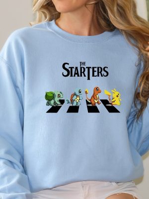 Trendy Poke Starters T Shirt The Starters Pokemon Shirt Pokemon Pikachu Shirt Pokemon Sweatshirt Hoodie Shirt revetee 5