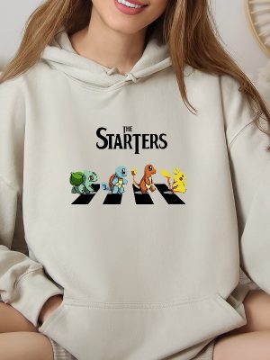 Trendy Poke Starters T Shirt The Starters Pokemon Shirt Pokemon Pikachu Shirt Pokemon Sweatshirt Hoodie Shirt revetee 6