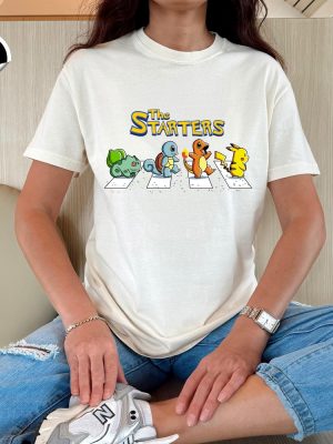 Trendy Pokemon Starters T Shirt The Starters Pokemon Shirt Pokemon Pikachu Shirt Pokemon Sweatshirt Hoodie revetee 2