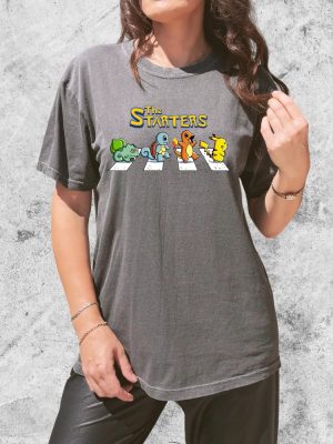 Trendy Pokemon Starters T Shirt The Starters Pokemon Shirt Pokemon Pikachu Shirt Pokemon Sweatshirt Hoodie revetee 4