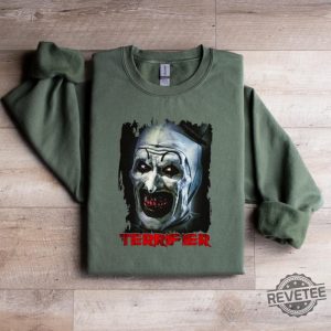 Terrifier Sweater Terrifier Shirt Terrifier Hoodie Terrifier Movie Terrifier Hoody Art The Clown Hoodie Art The Clown Movie revetee 5