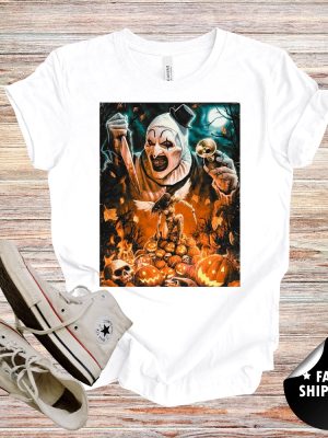 Terrifer Shirt Terrifer Clown Shirt Scary Clown Art The Clown Terrifier Movie Terrifier 2 Shirt Terrifier 3 Shirt Hoodie revetee 2