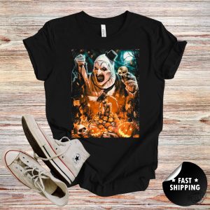 Terrifer Shirt Terrifer Clown Shirt Scary Clown Art The Clown Terrifier Movie Terrifier 2 Shirt Terrifier 3 Shirt Hoodie revetee 3