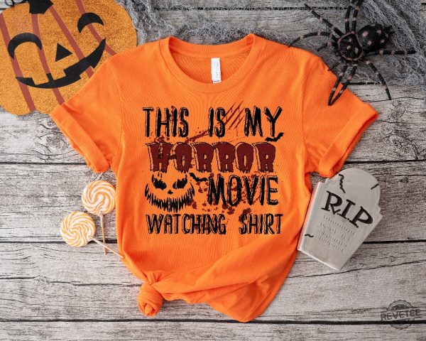 This Is My Horror Movie Watching Shirt Halloween Sweater Horror Sweatshirt Horror Movie Shirt Movie Watching Shirt revetee 1